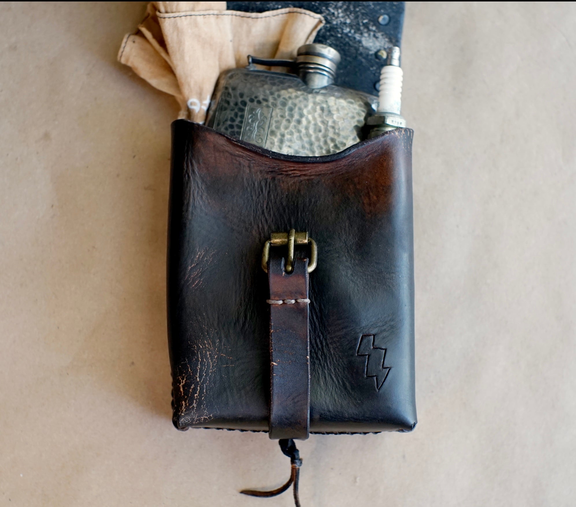 STASH POUCH - Black - Stamped