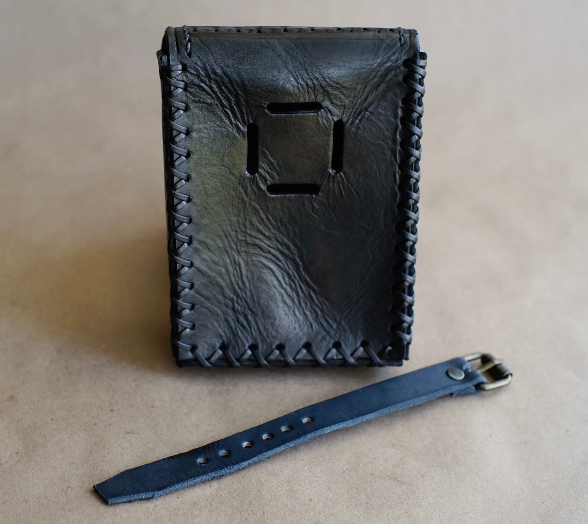 STASH POUCH - Black - Stamped