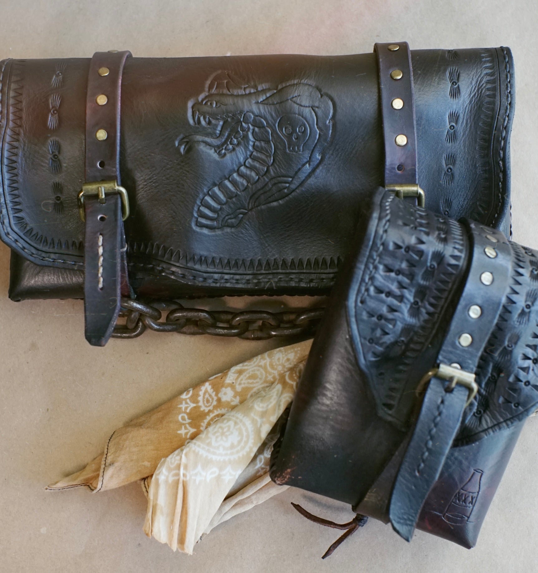STASH POUCH - Black - Stamped
