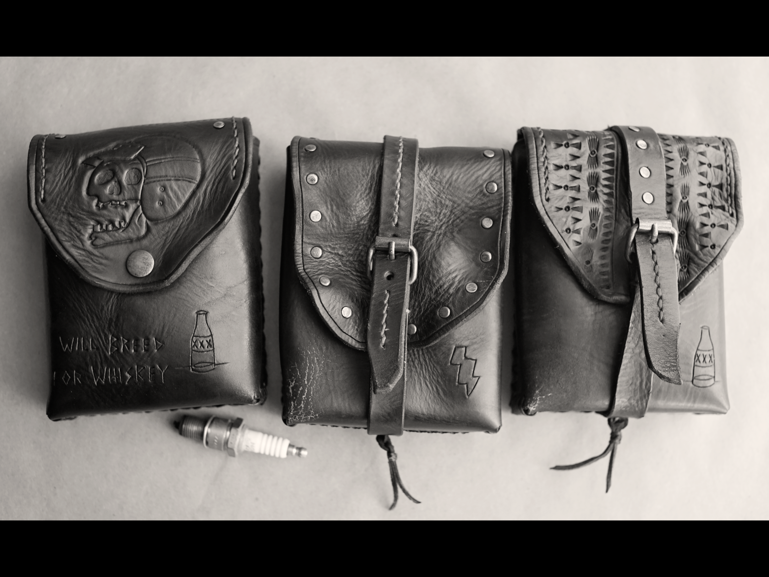 STASH POUCH - Black - Stamped
