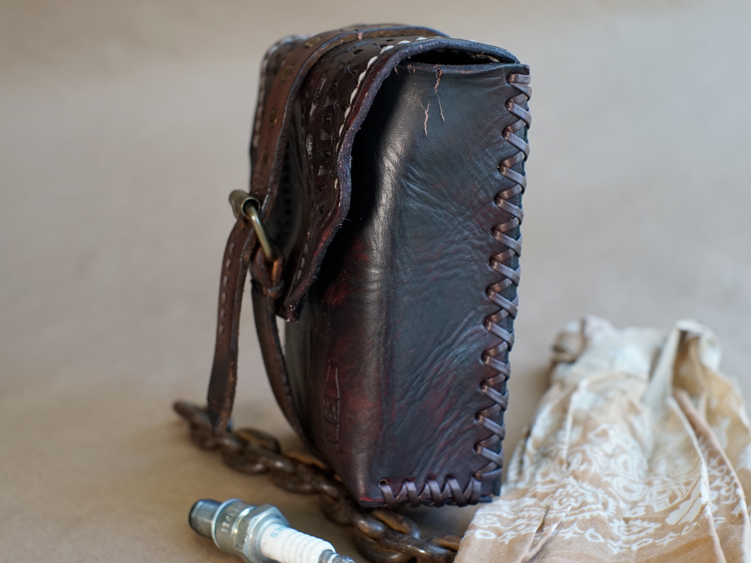 STASH POUCH - Mahogany - Stamped