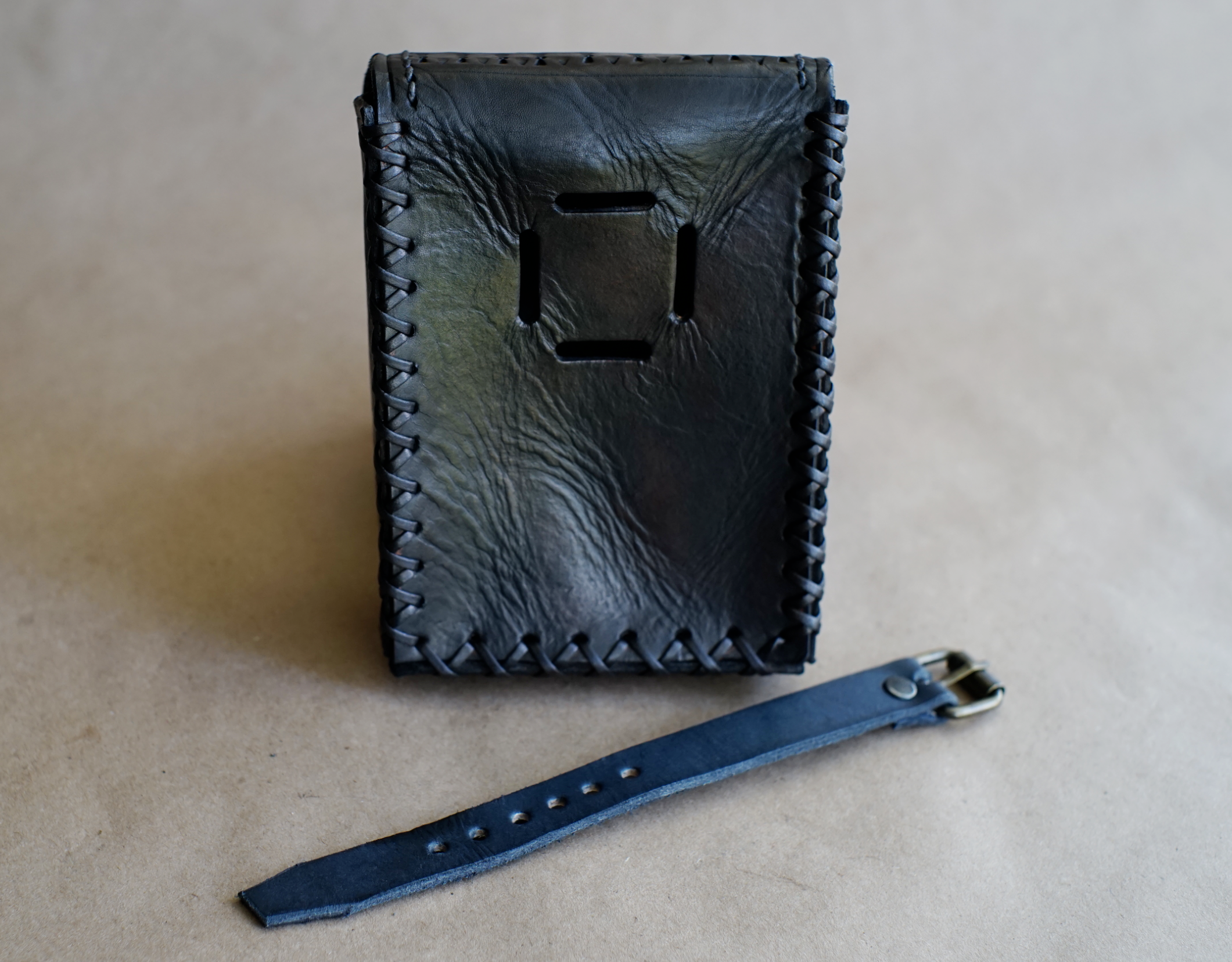 STASH POUCH - Mahogany - Stamped