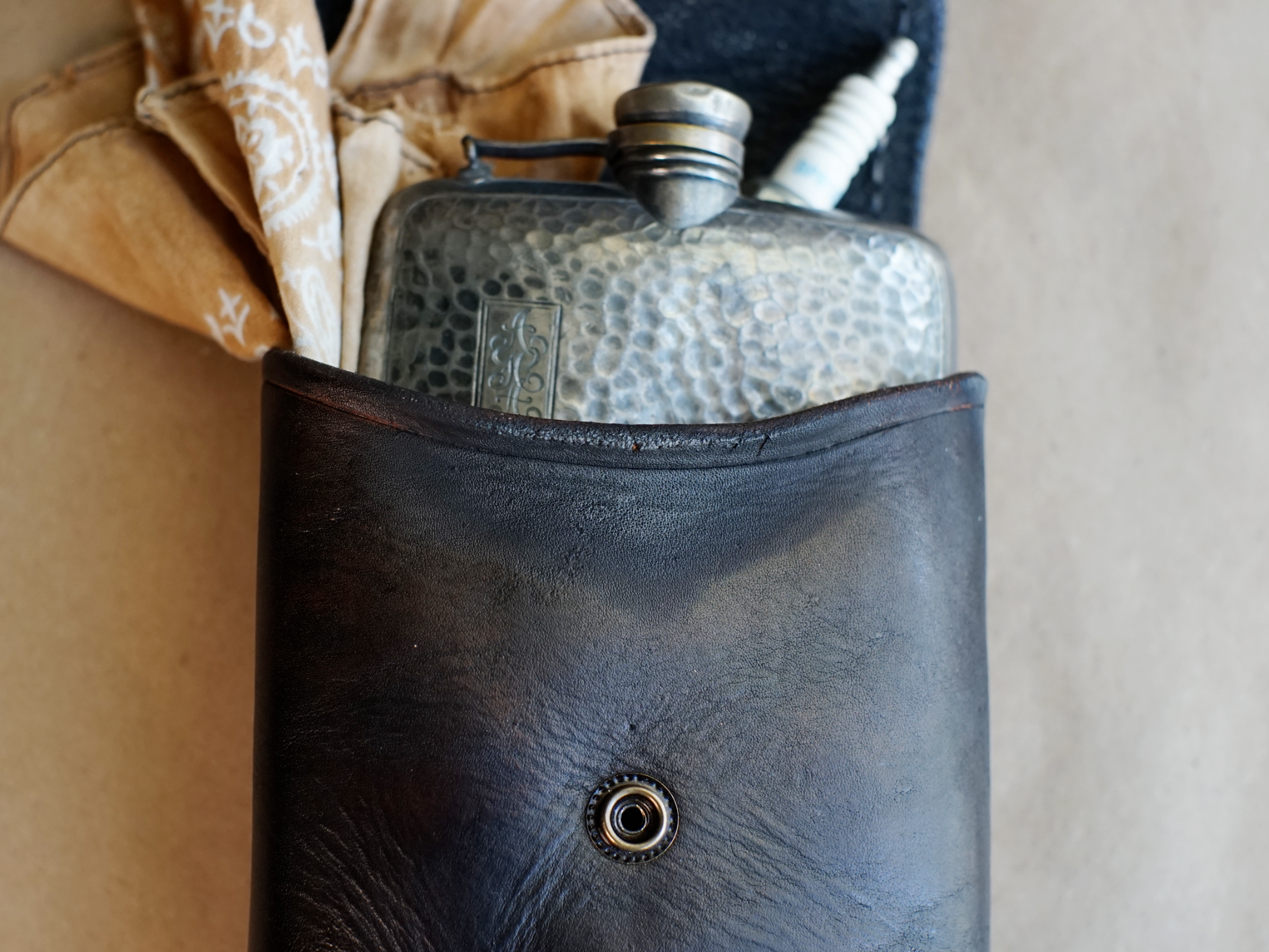 STASH POUCH - Mahogany - Stamped