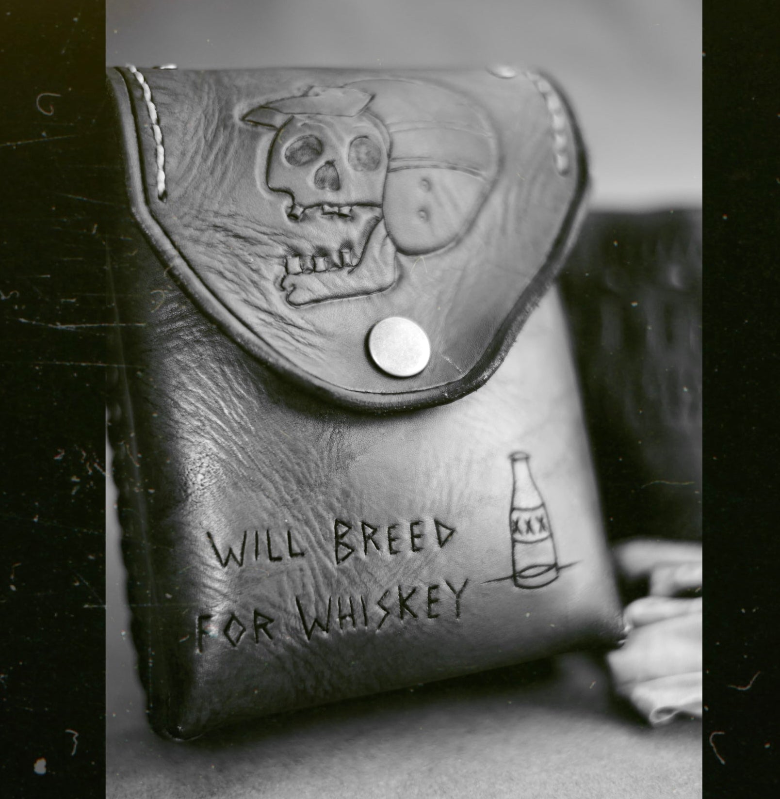 STASH POUCH - Brown - Skull