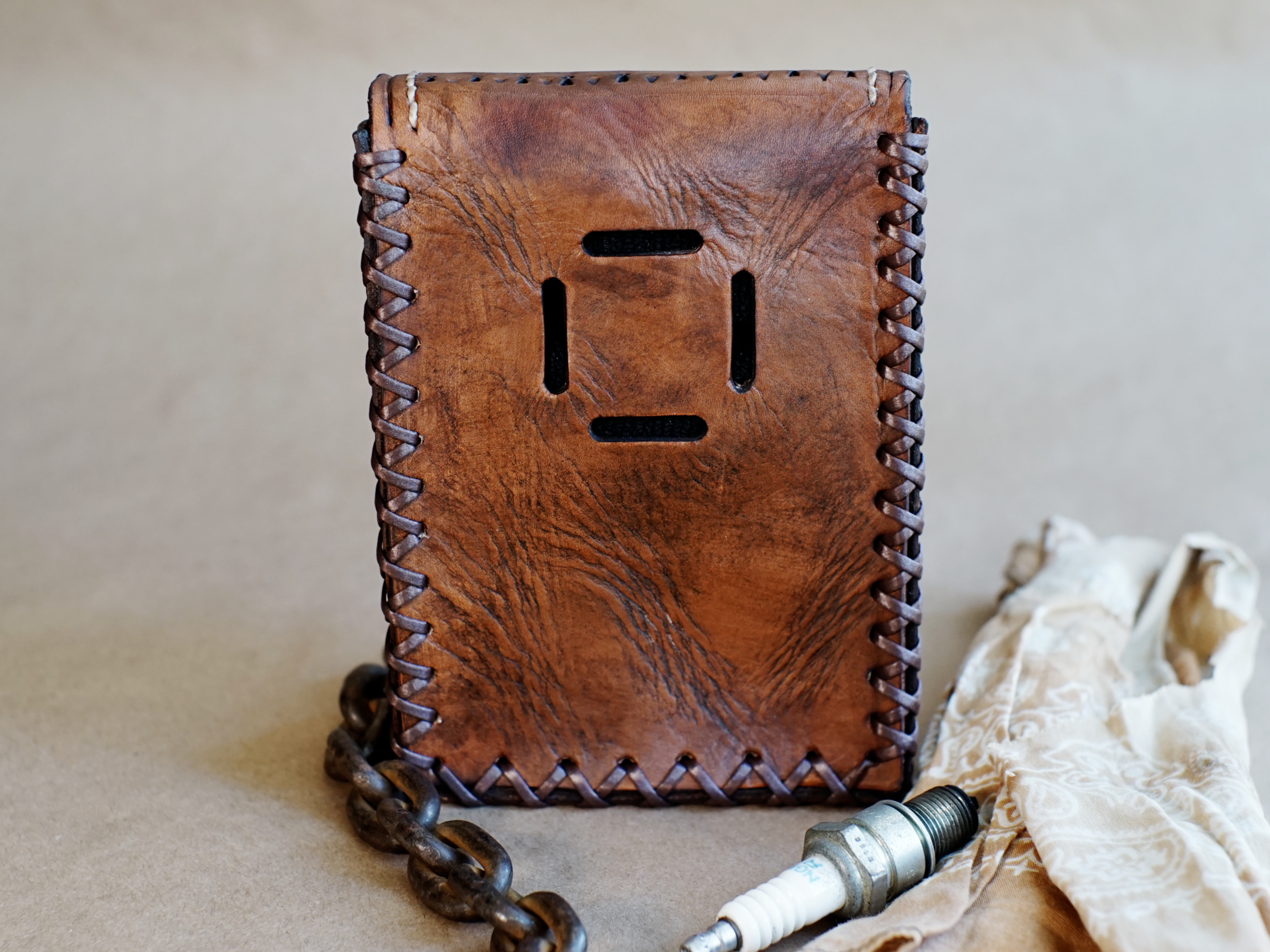 STASH POUCH - Brown - Skull