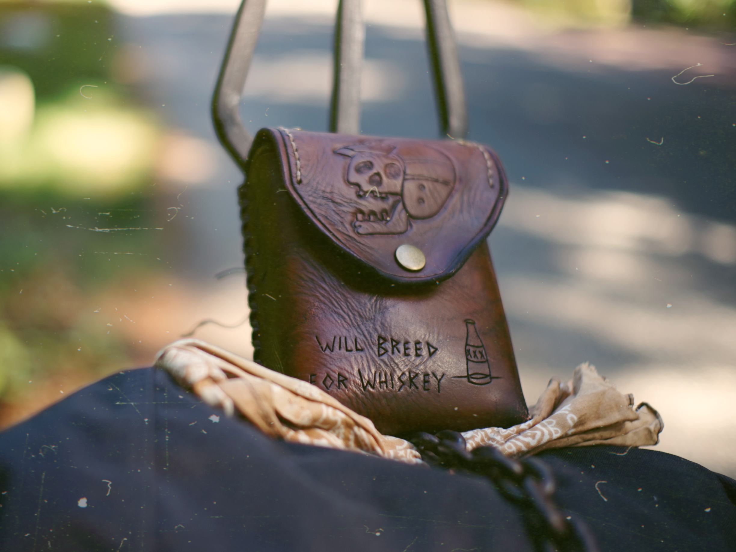 STASH POUCH - Brown - Skull