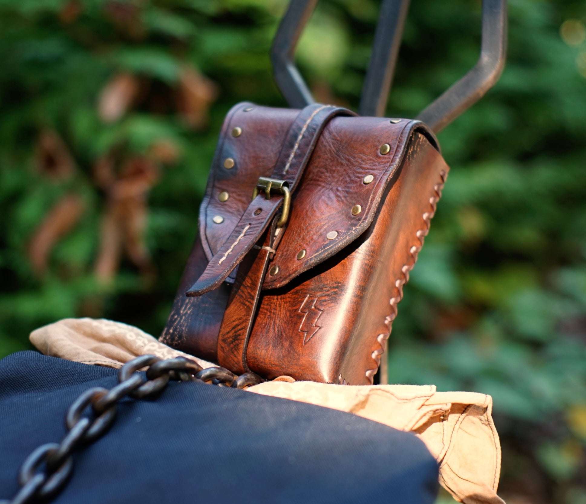 STASH POUCH - Brown - Rivets