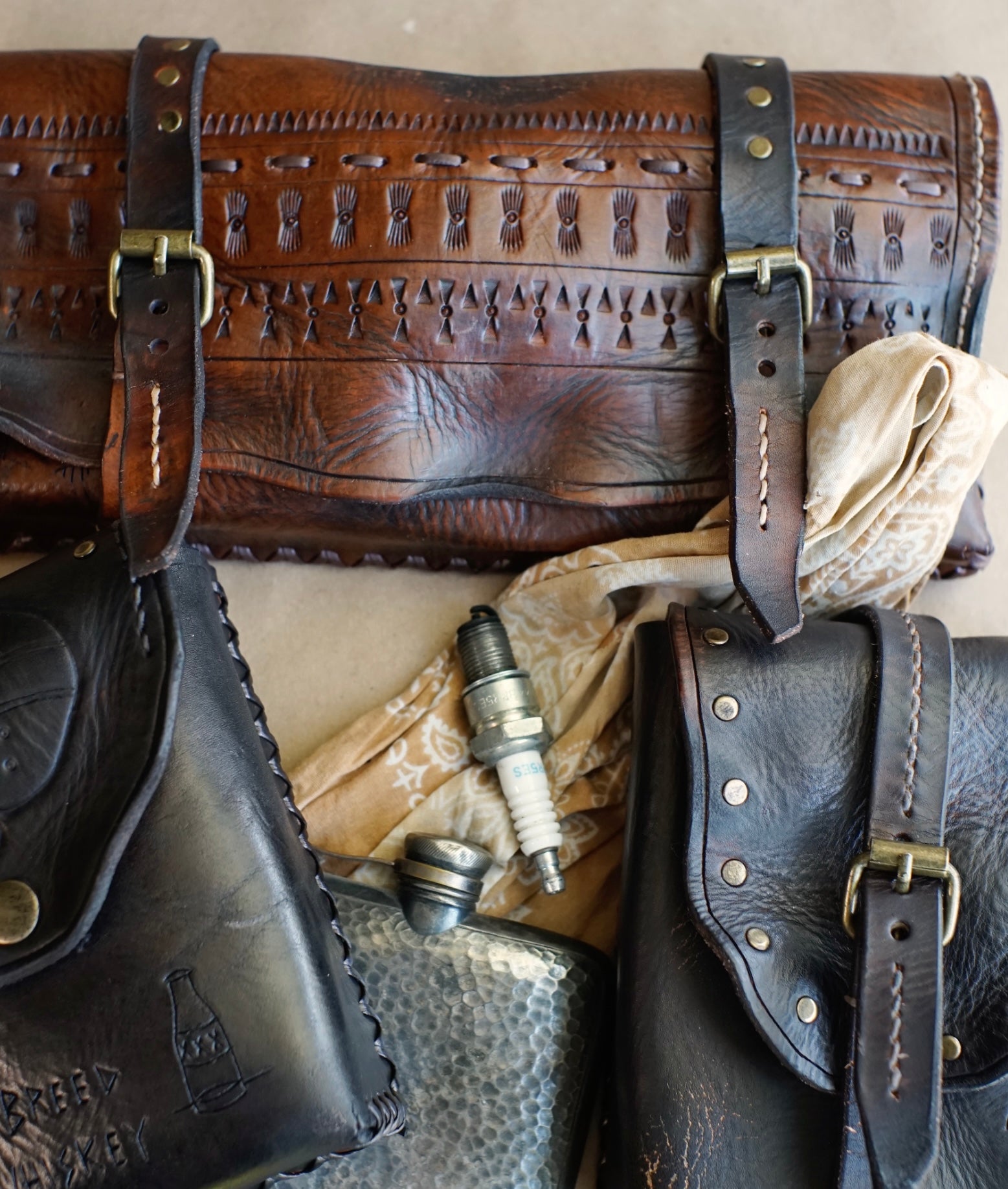 TOOL BAG - Brown - Stamped
